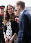 Kate Middleton and her baby bump in April.