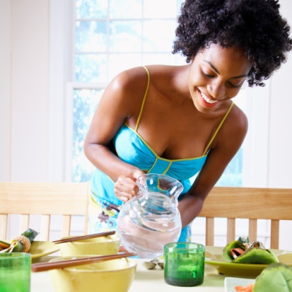 Drinking water before a meal can help with weight loss