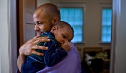 First-time fathers can also experience the baby blues