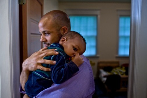 First-time fathers can also experience the baby blues