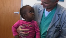Repairing the spine of a little girl from Africa