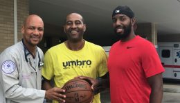 A massive heart attack unites basketball players for a common cause