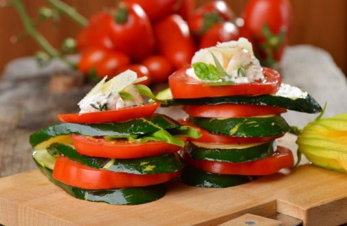 Featured Recipe: Grilled zucchini caprese towers