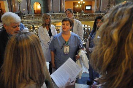 Nurses from across Advocate shared concerns about staffing issues, the Medicaid system and more.