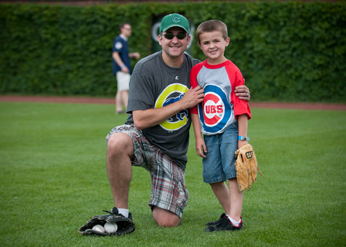 Smiles were seen across Wrigley Field on this very special Father’s Day.