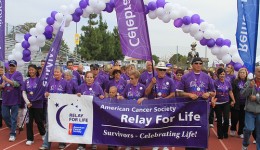 Relay for Life participants walking for a cause