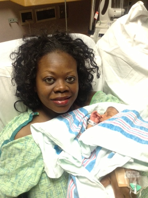 Baby Malik was born Monday at Advocate Christ Medical Center in Oak Lawn, Ill.