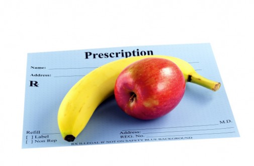Fighting obesity with a prescription for fruits and veggies?
