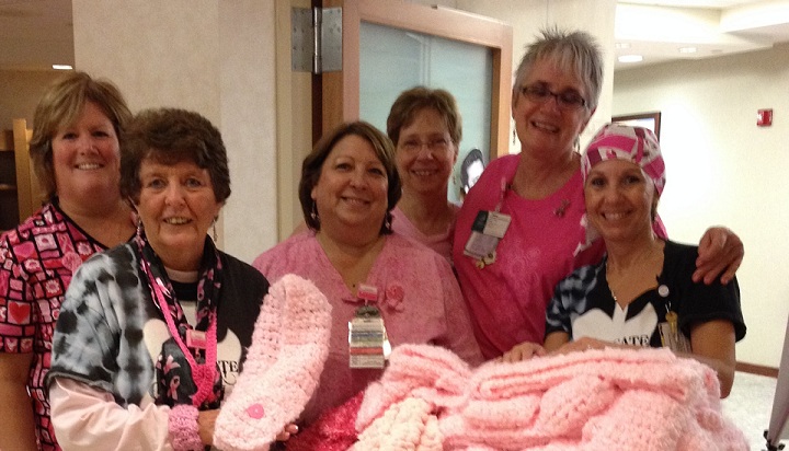 Advocate Condell associates sell handmade items to raise funds for breast cancer.