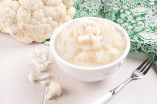 Healthy cauliflower mashed potatoes