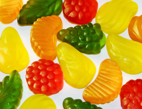 Are gummy bears healthier than fruit snacks?