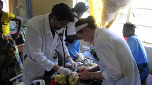 Student doctors test their skills in rural Africa