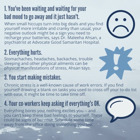 Infographic: 5 signs you need a vacation right now | health enews