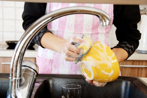 If you’re feeling nervous, wash the dishes