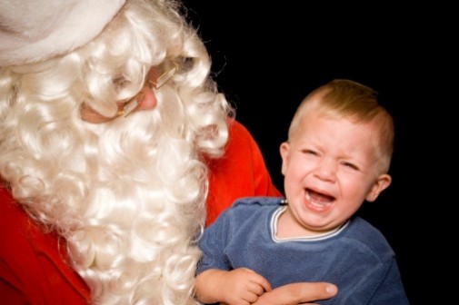 My kid is afraid of Santa, now what?