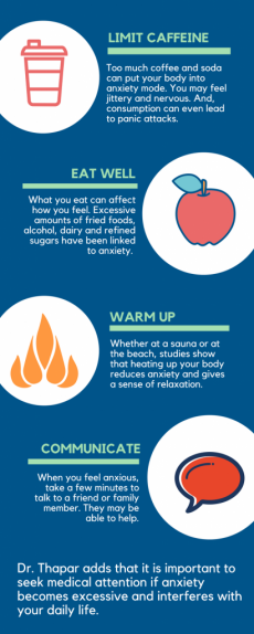 Infographic: 6 ways to naturally reduce anxiety | health enews