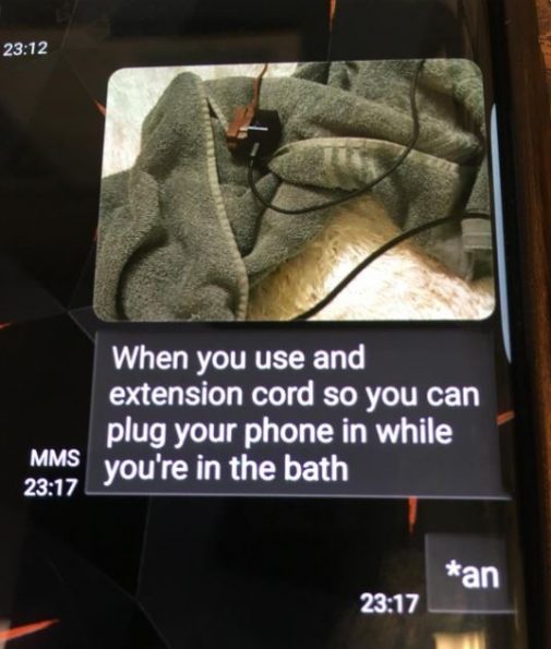 14yearold girl electrocuted while using cell phone in bathtub