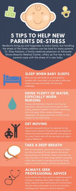 5 tips to help new parents de-stress | health enews