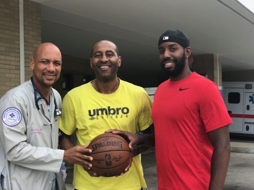 A massive heart attack unites basketball players for a common cause