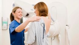 “My very first mammogram”