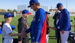 Chicago Cubs host Advocate Children’s Hospital group at spring training