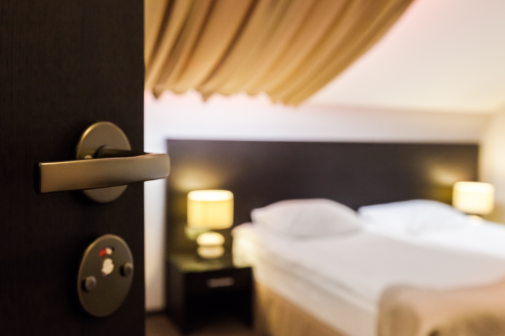 These hotel surfaces are covered in germs