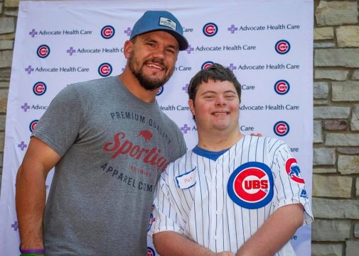 Chicago Cubs Player Kyle Schwarber gives the Adult Down Syndrome Center a day to remember