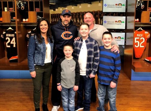13-year-old in remission from cancer gets surprise day with Chicago Bears