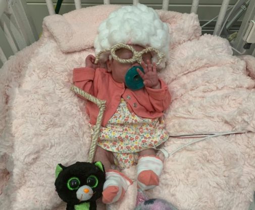 Preemies dress up to celebrate their first Halloween