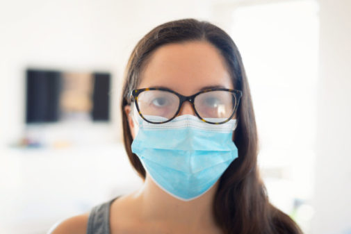 How to keep your glasses from fogging up while wearing a mask