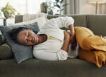 A woman has irregular periods, PCOS.