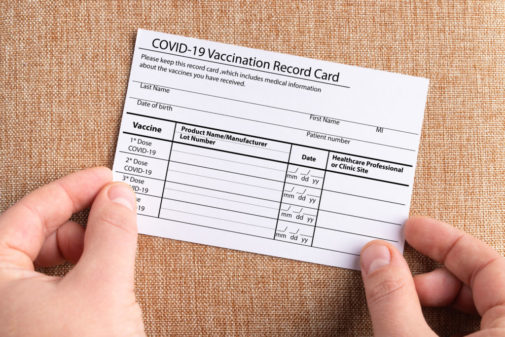 What should you do with your vaccination card?