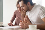 A couple who has lost their insurance through their job are signing up for private health insurance.