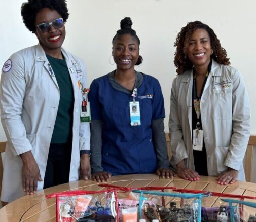 Critical care physician creates curly hair kits for patients