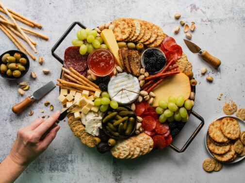 Bring a healthy cheese and meat board to your next gathering