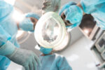 A patient getting anesthesia before procedure.