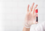 A blood test tube.