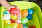 Summer activity water balloon fight