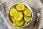 Sliced pickles.