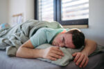 A man with Down syndrome has sleep apnea.