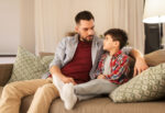 A parent talks to child about upcoming presidential election.