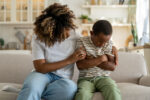 A child has after-school restraint collapse.