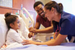 A child preparing for surgery.