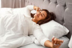 A woman used sleep hygiene tips to fall asleep faster.