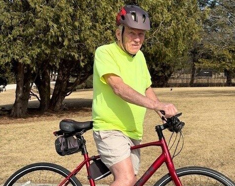 Back on a bicycle at 95 years old