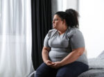 A woman who is a part of the obesity epidemic.