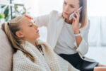 A child is experiencing a severe flu complication called IAE.