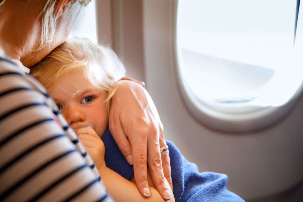 How can you manage jet lag in children?